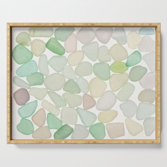 Sea Glass Collection - Soft Pastels Serving Tray Gallery Image 1