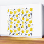 Yellow Tulips | Watercolour Pattern Wall Mural Gallery Image 2