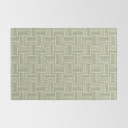 Mudcloth Doodle Squares . Lush Green Rug Gallery Image 2