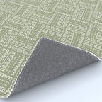 Mudcloth Doodle Squares . Lush Green Rug Gallery Image 4