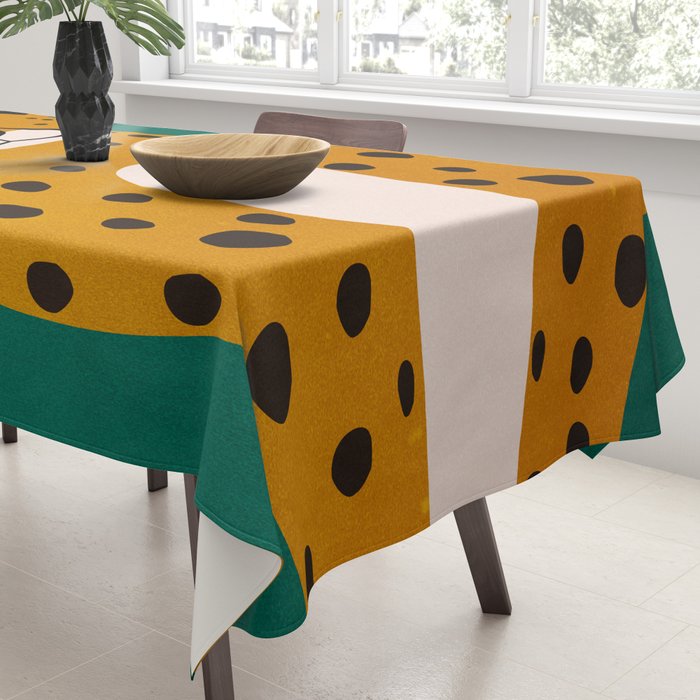 The Stare: Marigold Cheetah Tablecloth Gallery Image 3
