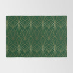 Art Deco in Emerald Green - Large Scale Rug Gallery Image 2