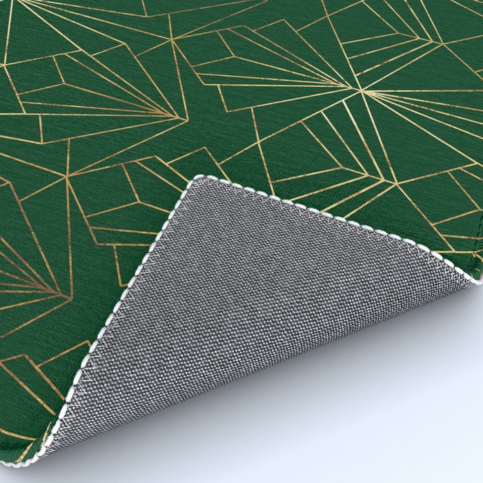 Art Deco in Emerald Green - Large Scale Rug Gallery Image 4