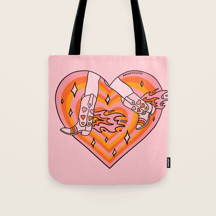 Running Cowgirl Tote Bag Gallery Image 1