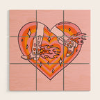 Running Cowgirl Wood Wall Art Gallery Image 1