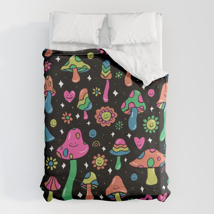 Rainbow Mushrooms Duvet Cover Gallery Image 6