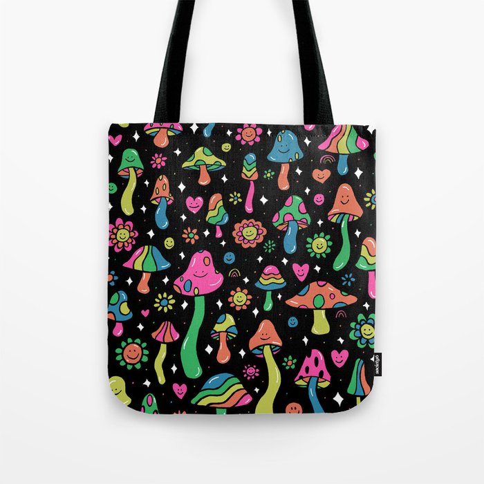Rainbow Mushrooms Tote Bag Gallery Image 1