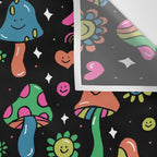 Rainbow Mushrooms Wall Tapestry Gallery Image 3