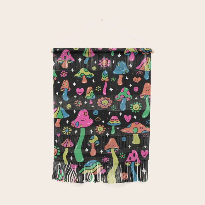 Rainbow Mushrooms Wall Hanging Gallery Image 1