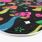 Rainbow Mushrooms Bath Mat Gallery Image 3