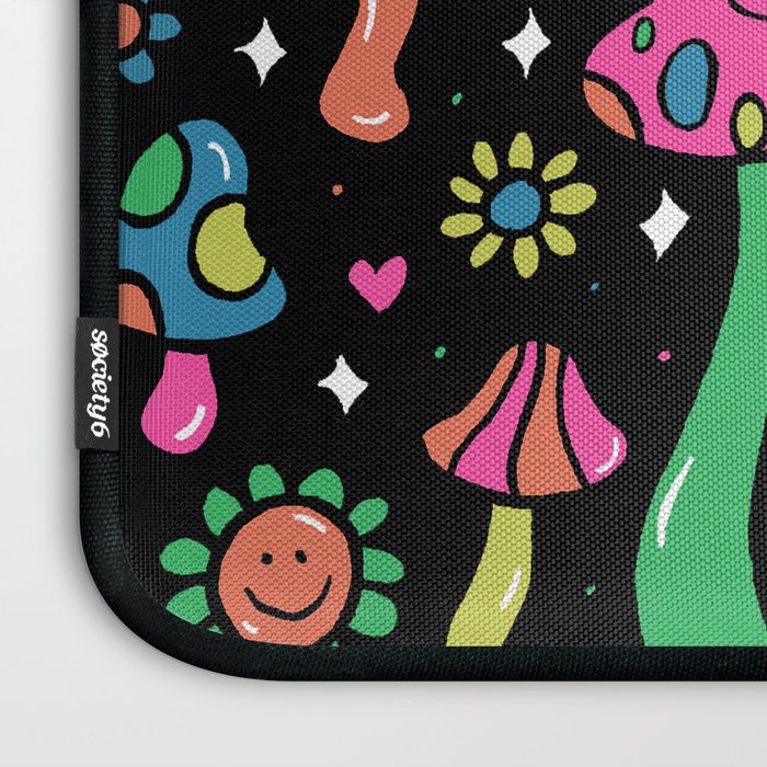 Rainbow Mushrooms Laptop Sleeve Gallery Image 3