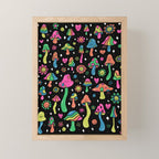 Rainbow Mushrooms Mini Art Print Gallery Image 1