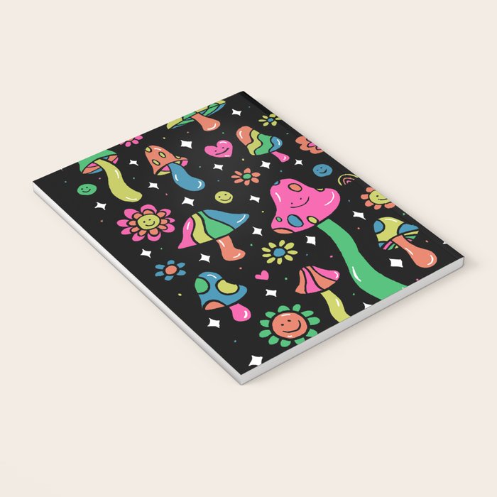 Rainbow Mushrooms Notebook Gallery Image 3