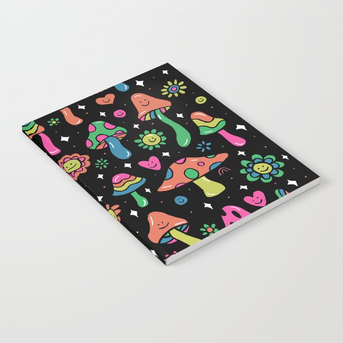 Rainbow Mushrooms Notebook Gallery Image 1