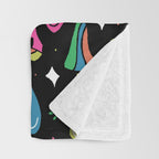 Rainbow Mushrooms Throw Blanket Gallery Image 3
