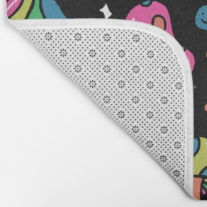 Rainbow Mushrooms Bath Mat Gallery Image 2
