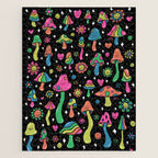 Rainbow Mushrooms Jigsaw Puzzle Gallery Image 1