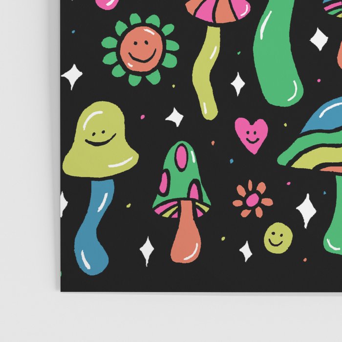 Rainbow Mushrooms Poster Gallery Image 3