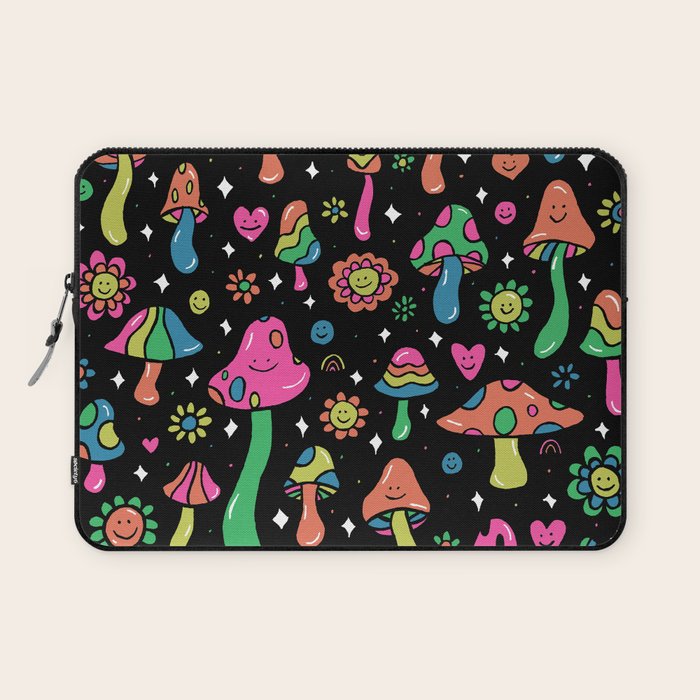 Rainbow Mushrooms Laptop Sleeve Gallery Image 1