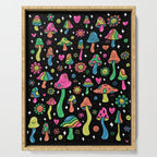 Rainbow Mushrooms Serving Tray Gallery Image 1
