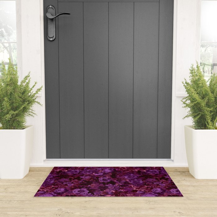 Viva Magenta 18-1750 Pantone's Color of the Year 2023 Welcome Mat Gallery Image 3