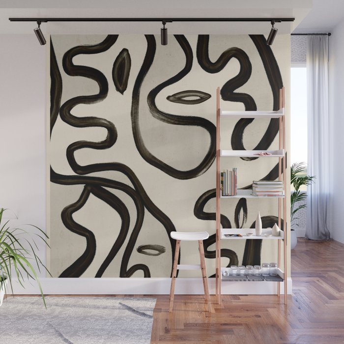Abstract line art 249 Wall Mural Gallery Image 1