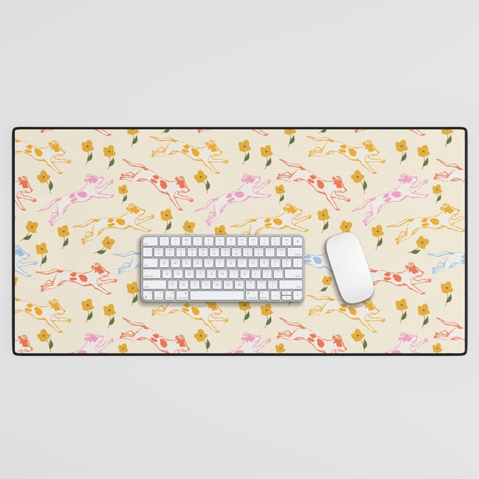 Colorful Puppies Desk Mat Gallery Image 1