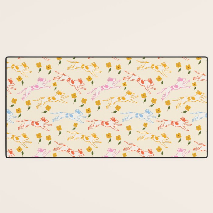 Colorful Puppies Desk Mat Gallery Image 3