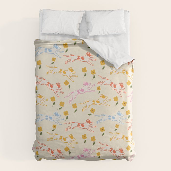 Colorful Puppies Duvet Cover Gallery Image 1