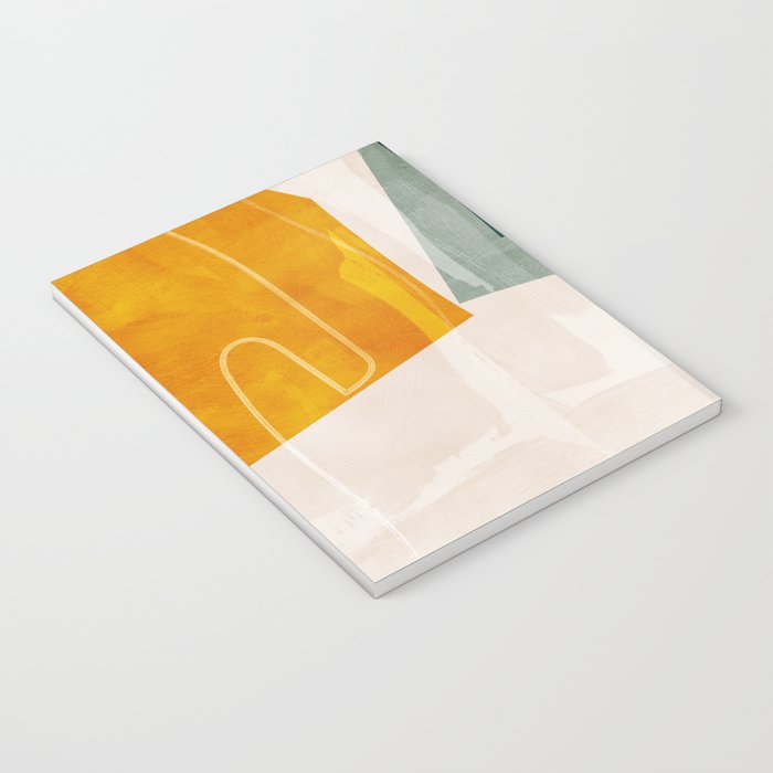 mid century shapes abstract painting 3 Notebook Gallery Image 3