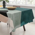 mid century shapes abstract painting 3 Tablecloth Gallery Image 3