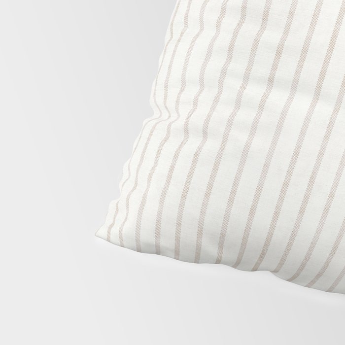 AEGEAN WIDE SPACED TICKING JUTE Pillow Sham Gallery Image 4