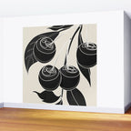 Minimalist Cherry Fruit Line Art 1 Wall Mural Gallery Image 2