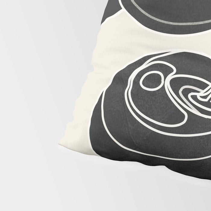 Minimalist Cherry Fruit Line Art 1 Pillow Sham Gallery Image 4
