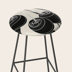 Minimalist Cherry Fruit Line Art 1 Stool Gallery Image 2