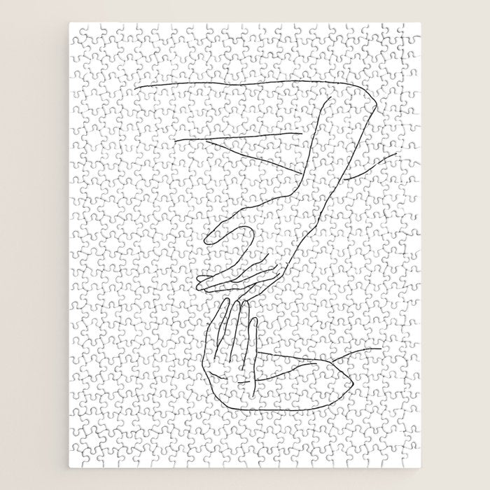 Line Hands 2 Jigsaw Puzzle Gallery Image 1