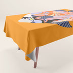 Colorful Tropical Fish and Abstract Ocean Art Tablecloth Gallery Image 1