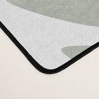 Abstract sage green leaf Desk Mat Gallery Image 4