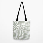 Abstract sage green leaf Tote Bag Gallery Image 2