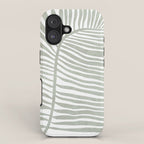 Abstract sage green leaf iPhone Case Gallery Image 1