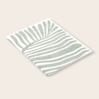 Abstract sage green leaf Notebook Gallery Image 2