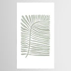 Abstract sage green leaf Tablecloth Gallery Image 2