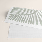 Abstract sage green leaf Wrapping Paper Gallery Image 2