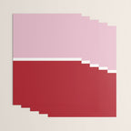 Color Block IV Pink Red Wrapping Paper Gallery Image 3