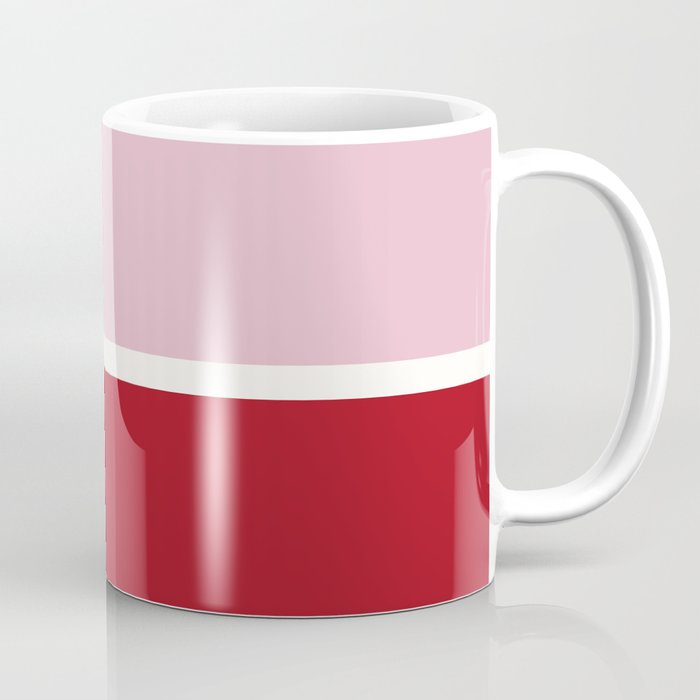 Color Block IV Pink Red Coffee Mug Gallery Image 1