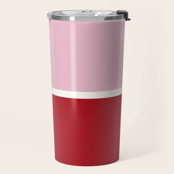 Color Block IV Pink Red Travel Mug Gallery Image 2