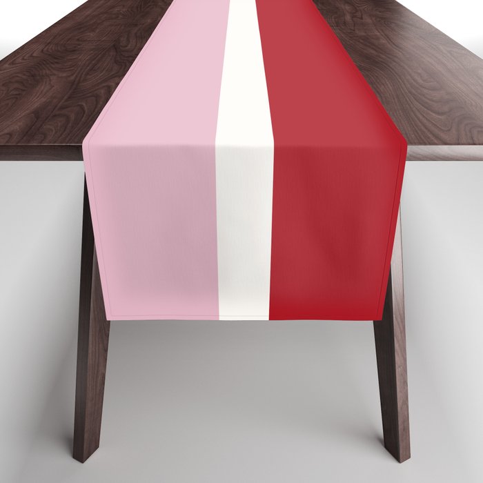 Color Block IV Pink Red Table Runner Gallery Image 1