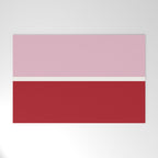 Color Block IV Pink Red Welcome Mat Gallery Image 1