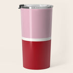 Color Block IV Pink Red Travel Mug Gallery Image 3