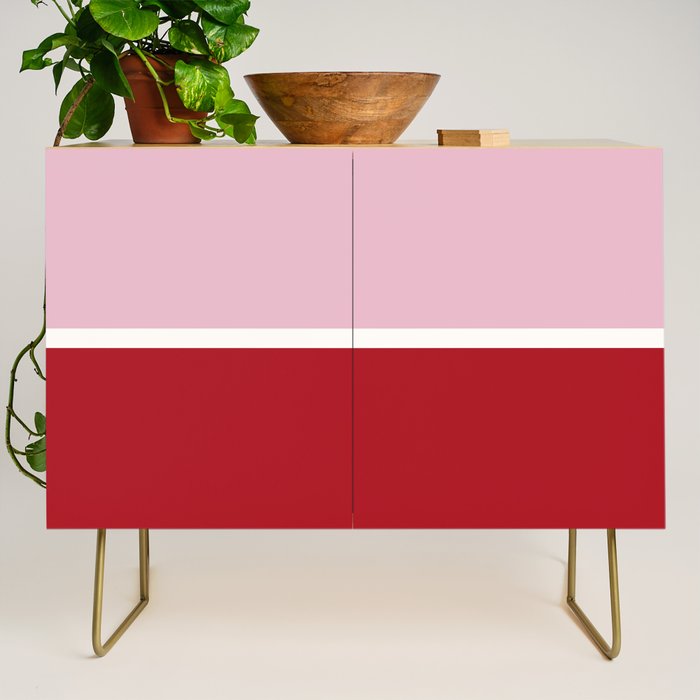 Color Block IV Pink Red Credenza Gallery Image 1